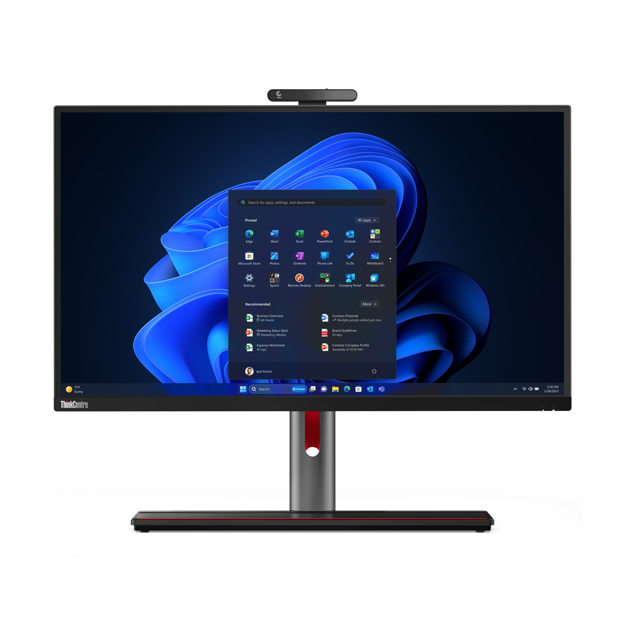 Tout en Un Lenovo M90A PRO G4 27" Intel Core i7-13700 16 GB RAM 1 TB