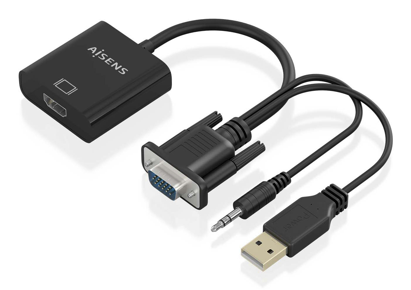 Câble HDMI Aisens A115-0872 20 cm Noir