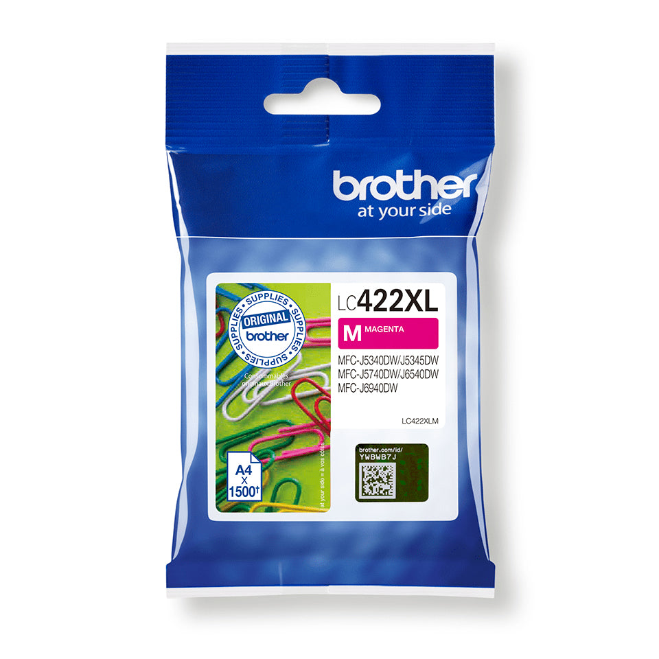 Cartouche d'encre originale Brother LC-422XLM Magenta