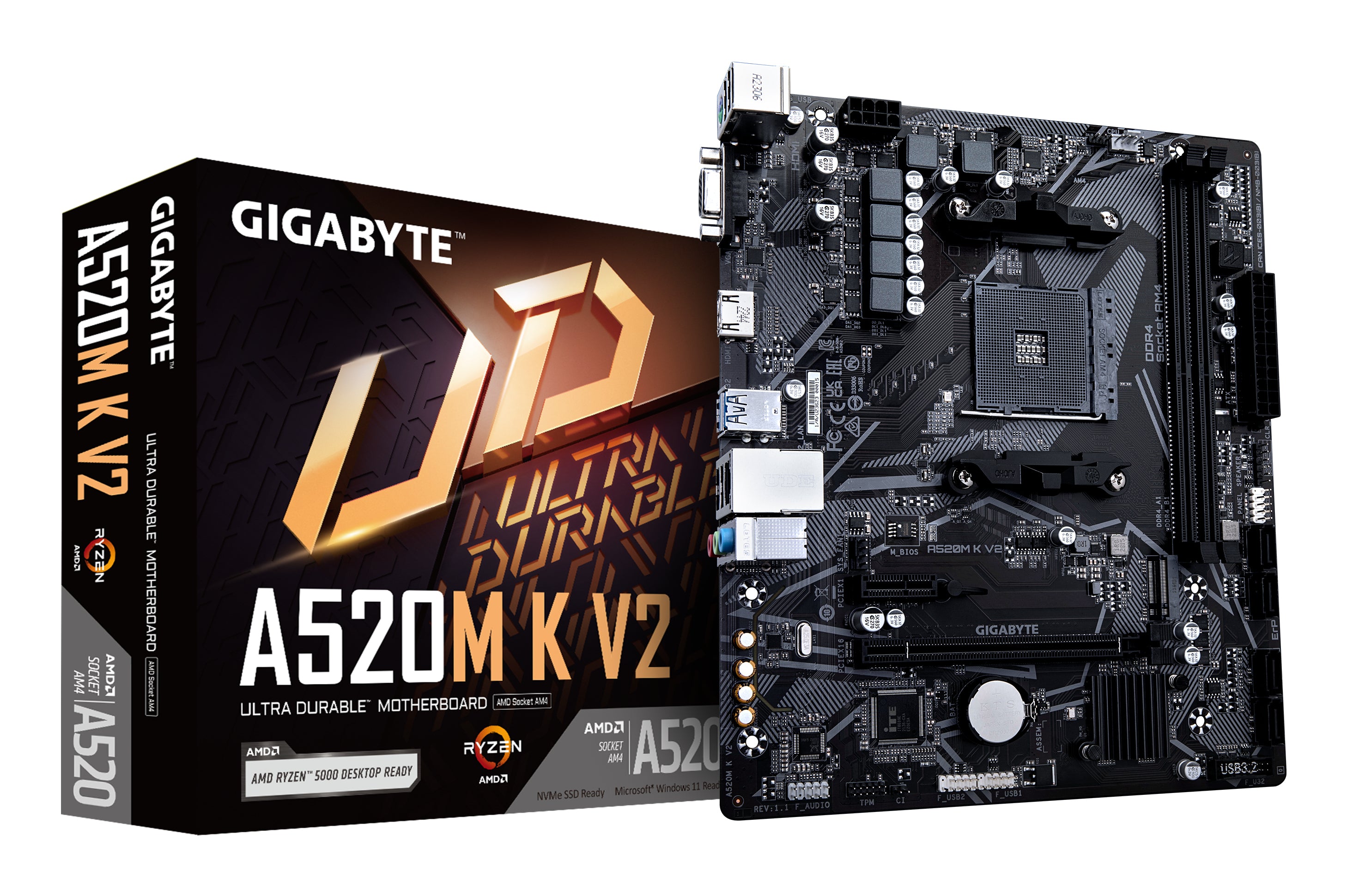 Carte Mère Gigabyte A520M K V2 AMD AM4 AMD A520 AMD