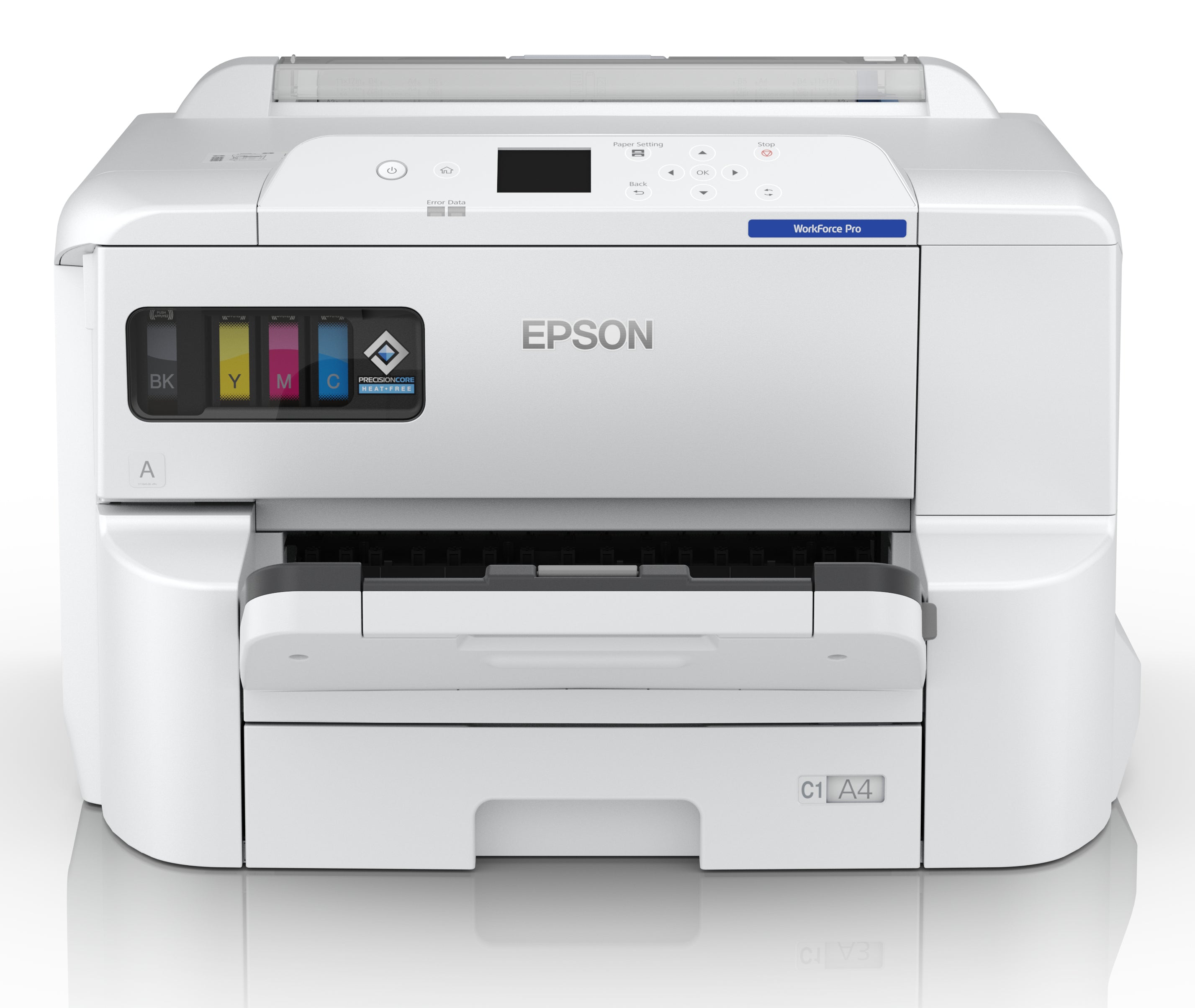 Epson WorkForce Pro EP-C7000DW - Imprimante - couleur - Recto-verso - jet d'encre - A3 - 4 800 x 1 200 ppp - jusqu'à 25 ppm (mono)/jusqu'à 24 ppm (couleur) - capacité : 335 feuilles - USB 2.0, USB 3.0, Gigabit LAN, Wi-Fi(n), hôte USB