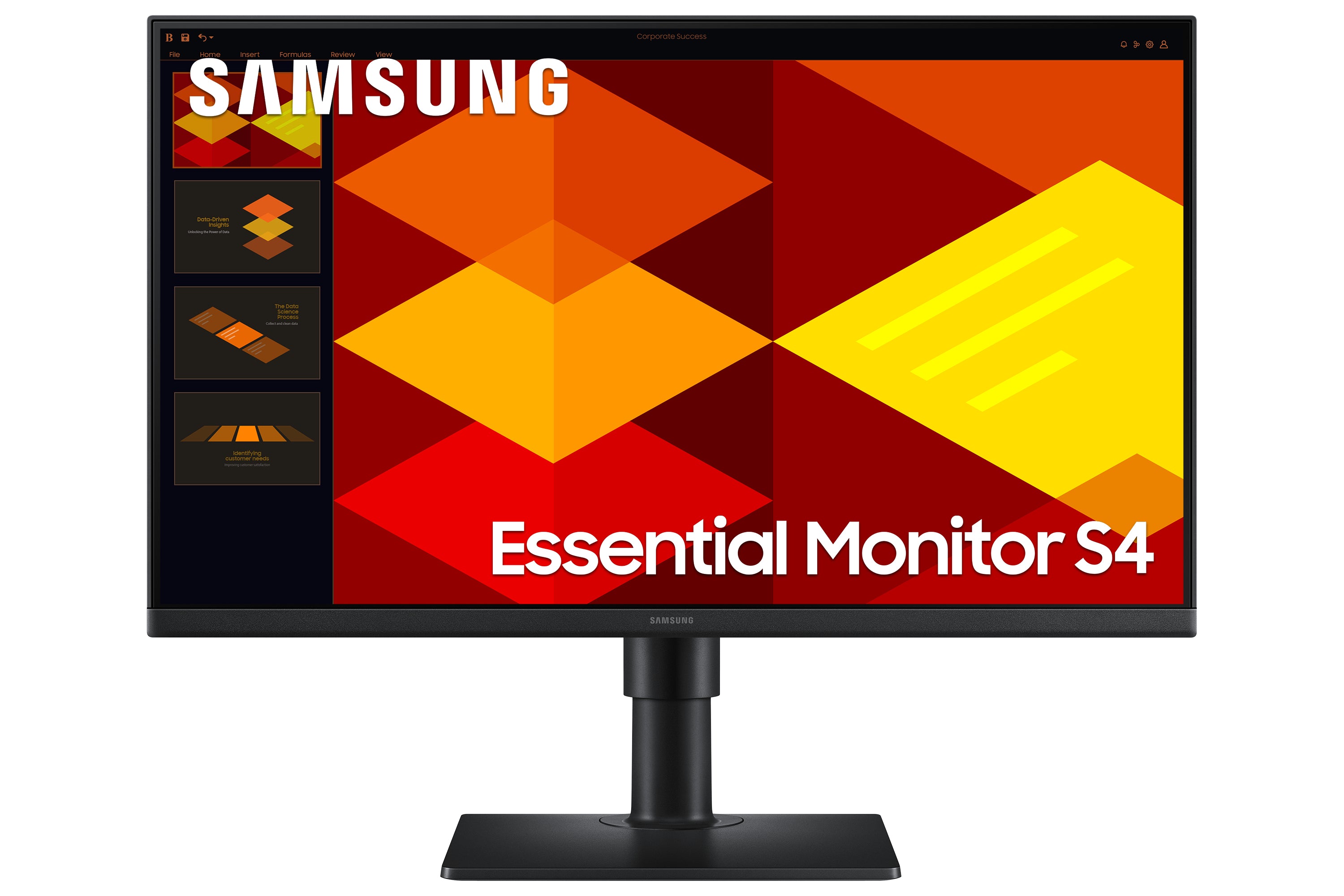 Samsung S24D406GAU - S40GD Series - écran LED - 24" - 1920 x 1080 Full HD (1080p) @ 100 Hz - IPS - 250 cd/m² - 1000:1 - 5 ms - 2xHDMI, DisplayPort - haut-parleurs - noir