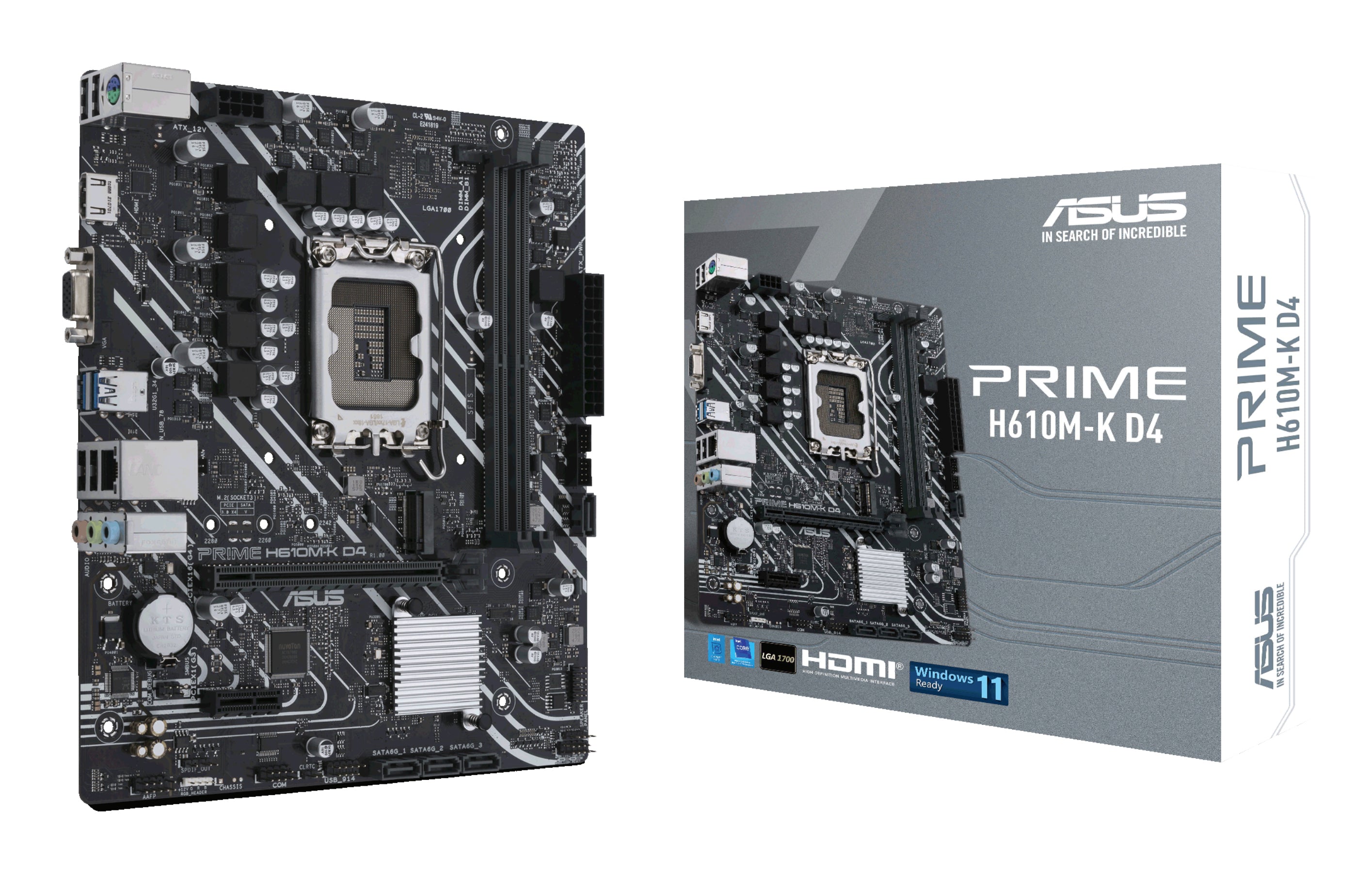 PRIME H610M-K D4 - H610/LGA1700/DDR4/mATX