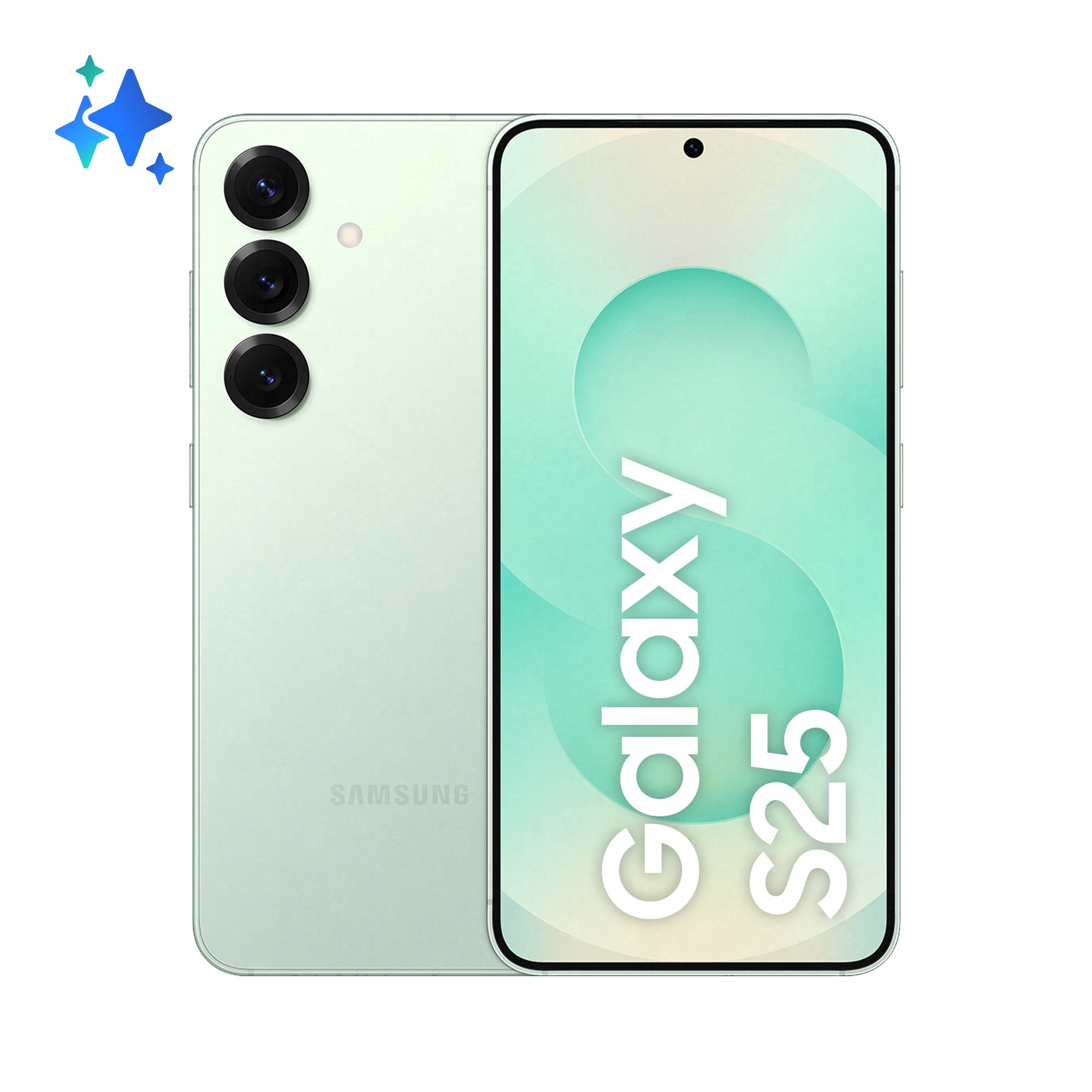 Samsung Galaxy S25 - 5G smartphone - double SIM - RAM 12 Go / Mémoire interne 128 Go - écran OEL - 6.2" - 2340 x 1080 pixels (120 Hz) - 3 x caméras arrière 50 MP, 12 MP, 10 MP - front camera 12 MP - menthe