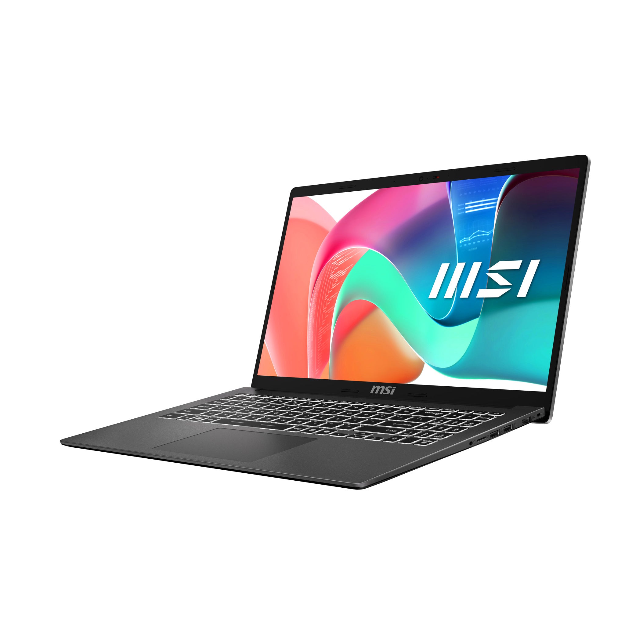 MSI Modern 15 F13MG-608FR - Conception de charnière à 180 degrés - Intel Core i5 - i5-1334U / jusqu'à 4.6 GHz - Win 11 Pro - Carte graphique Intel Iris Xe - 16 Go RAM - 512 Go SSD NVMe - 15.6" 1920 x 1080 (Full HD) - Gigabit Ethernet - Wi-Fi 6E, Bluetooth