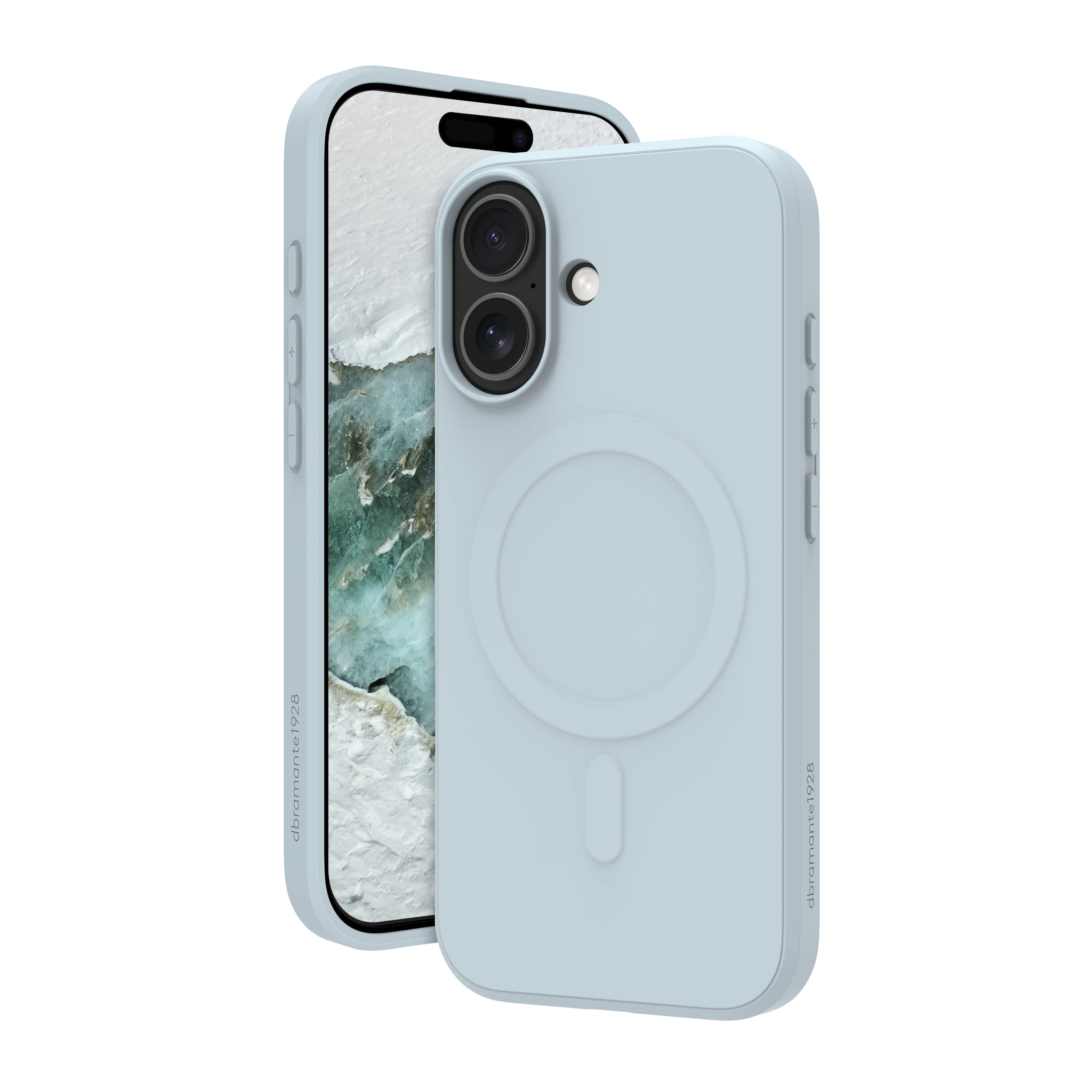 dbramante1928 Greenland Pro - Coque de protection pour téléphone portable - compatibilité avec MagSafe - plastique - Gris glacier - pour Apple iPhone 17