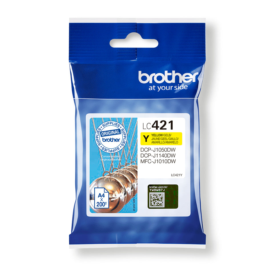 Cartouche d'encre originale Brother LC-421Y Jaune