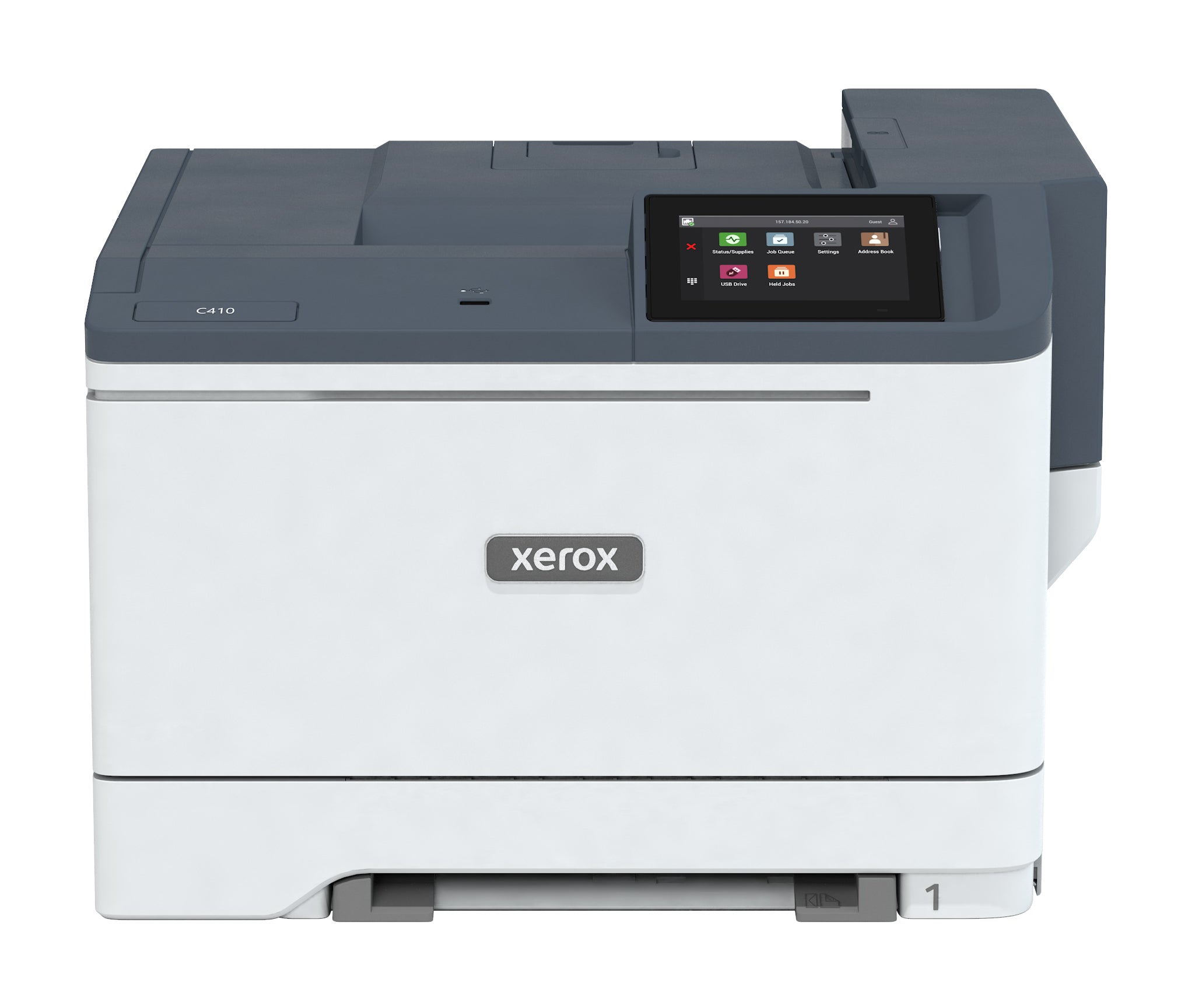 Xerox C410V/Z - Imprimante - couleur - Recto-verso - laser - A4/Legal - 1200 x 1200 ppp - jusqu'à 40 ppm (mono)/jusqu'à 40 ppm (couleur) - capacité : 251 feuilles - USB, Gigabit LAN, hôte USB 2.0 - programme de retours Green World Alliance
