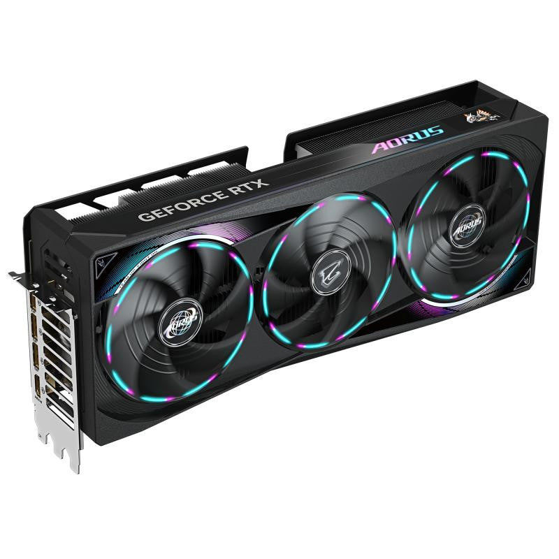 GIGABYTE AORUS GeForce RTX 5080 MASTER 16G Carte Graphique - 16GB GDDR7, 256 bits, PCI-E 5.0, 2805MHz Core Clock, 3 x DisplayPort, 1 x HDMI, GV-N5080AORUS M-16GD