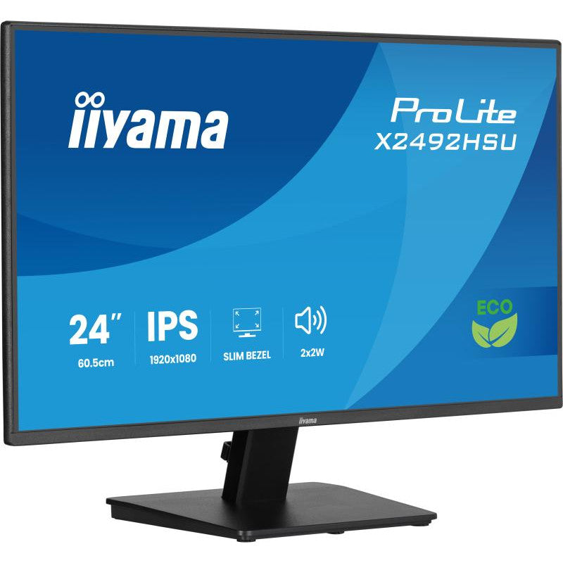 iiyama ProLite X2492HSU-B1 écran plat de PC 61 cm (24") 1920 x 1080 pixels Full HD LED Noir