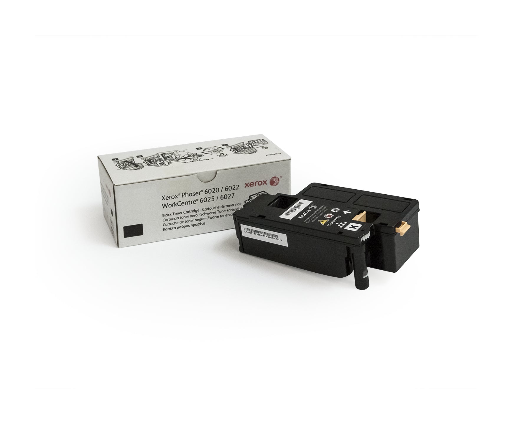 Xerox WorkCentre 6027 - Noir - original - cartouche de toner - pour Phaser 6020V_BI, 6022/NI, 6022V_NI; WorkCentre 6025V_BI, 6027/NI, 6027V_NI