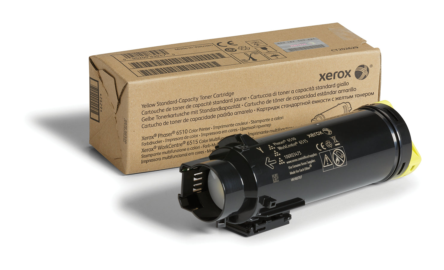 Xerox WorkCentre 6515 - Jaune - original - cartouche de toner - pour Phaser 6510; WorkCentre 6515