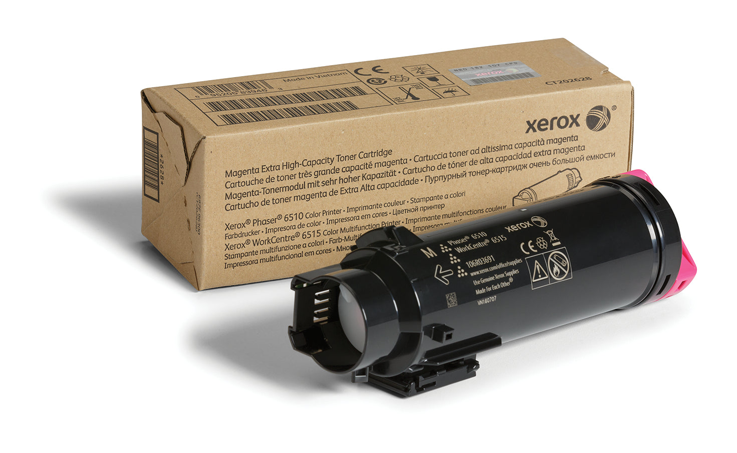 Xerox WorkCentre 6515 - Capacité très élevée - magenta - original - cartouche de toner - pour Phaser 6510, WorkCentre 6510, 6515