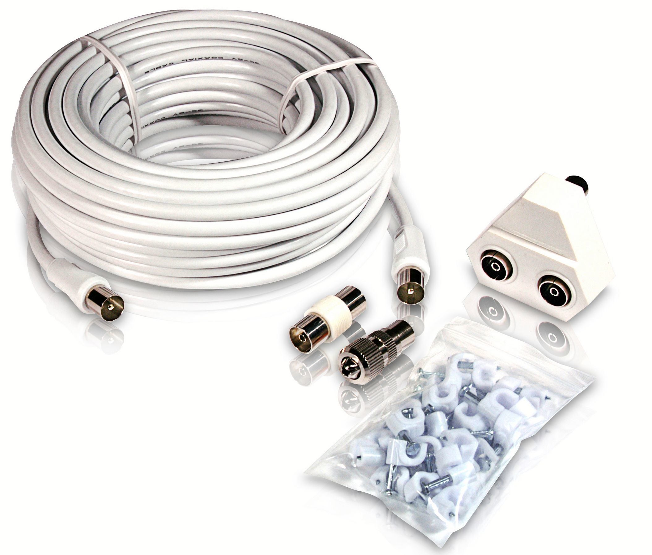 Câble Coaxial Antenne TV Philips SWV2209W/10 Cuivre 15 m