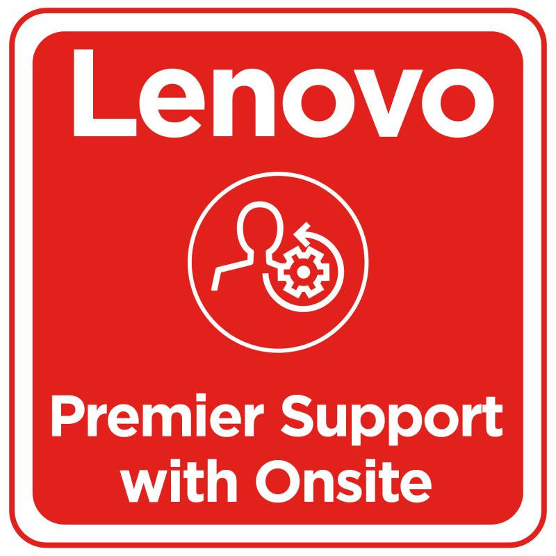 Lenovo Premier Support with Onsite NBD - Contrat de maintenance prolongé - pièces et main d'oeuvre (pour système avec 3 ans de garantie sur site) - 3 années (à partir de la date d'achat originale de l'appareil) - sur site - temps de réponse : NBD - pour (