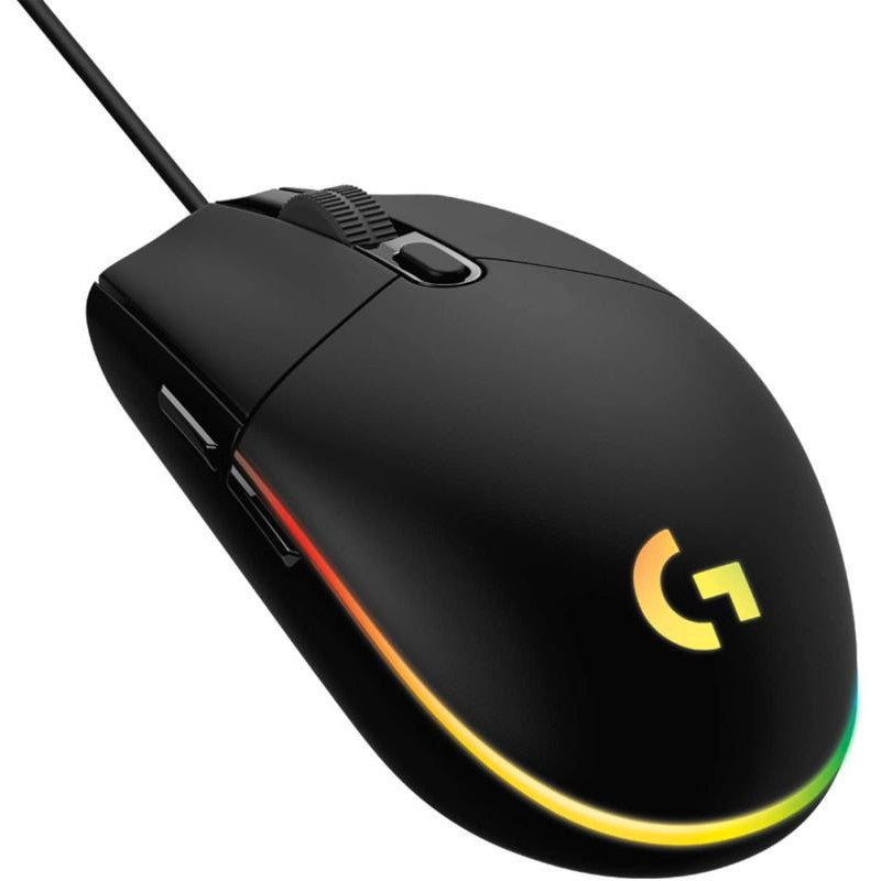 Souris de jeu Logitech G203 LIGHTSYNC - Souris - optique - 6 boutons - filaire - USB - noir