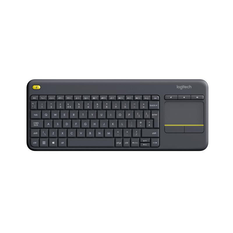 Clavier tactile sans fil Logitech K400 Plus - Clavier - sans fil - 2.4 GHz - Français - noir