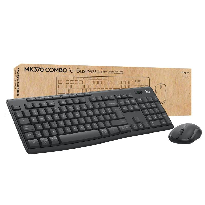Logitech MK370 Combo for Business - Ensemble clavier et souris - sans fil - Bluetooth LE - AZERTY - Français - graphite