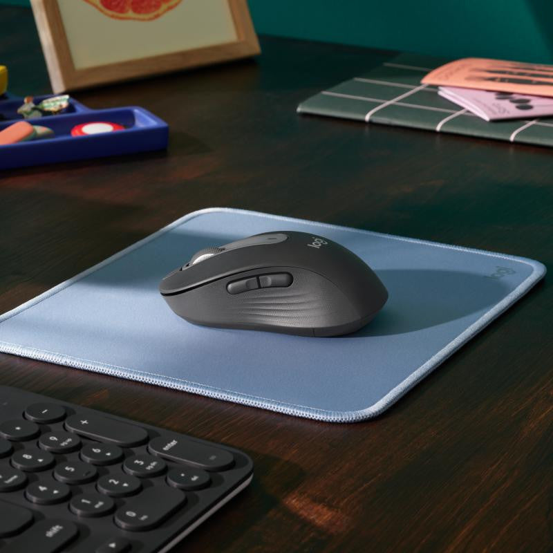 Logitech Signature M650 - Souris - optique - 5 boutons - sans fil - 2.4 GHz, Bluetooth - récepteur USB Logitech Logi Bolt - graphite