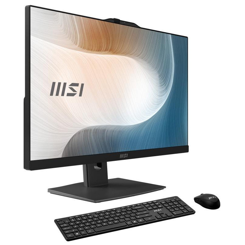 MSI Modern AM242TP 12M-414EU Intel® Core? i5 i5-1240P 60,5 cm (23.8") 1920 x 1080 pixels Écran tactile PC All-in-One 16 Go DDR4-SDRAM 512 Go SSD Windows 11 Pro Wi-Fi 6E (802.11ax) Noir