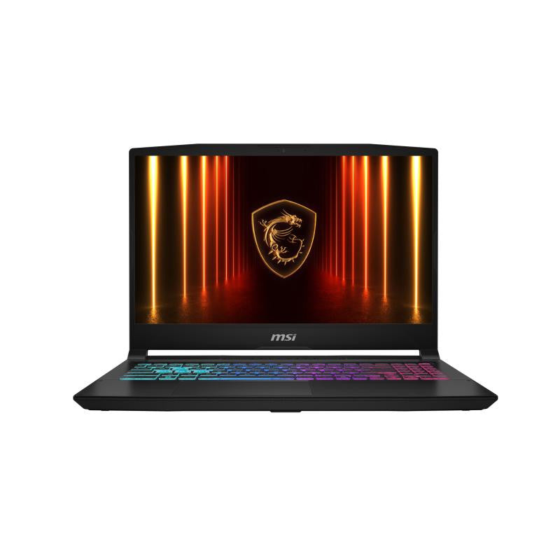 MSI Katana 15 HX B14WGK-006FR Intel® Core? i7 i7-14650HX Ordinateur portable 39,6 cm (15.6") Full HD 16 Go DDR5-SDRAM 512 Go SSD NVIDIA GeForce RTX 5070 Wi-Fi 6E (802.11ax) Windows 11 Home Français Noir