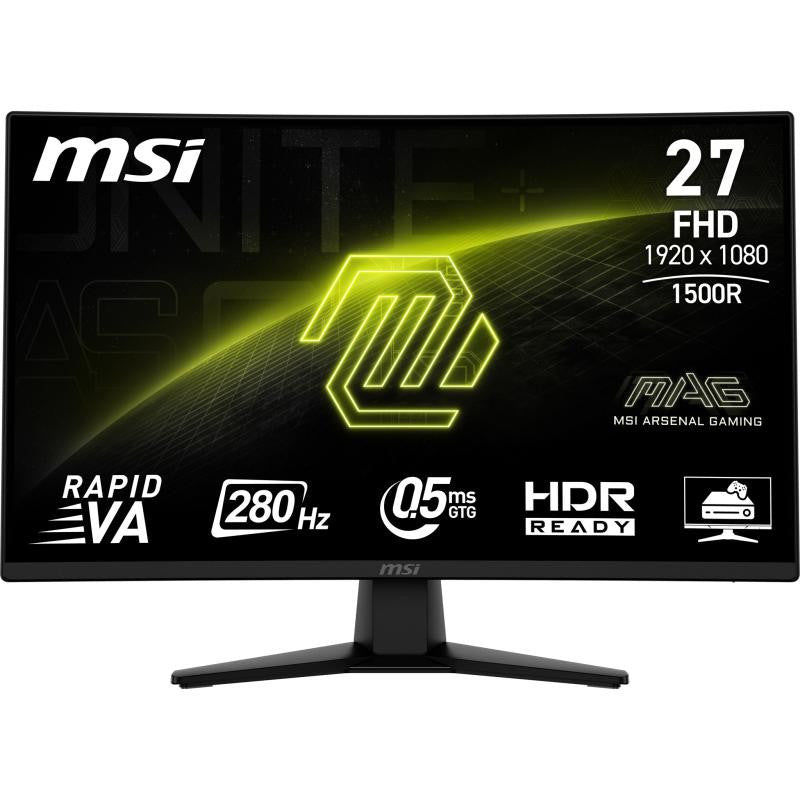 MSI MAG 274CXF écran plat de PC 68,6 cm (27") 1920 x 1080 pixels Full HD Noir