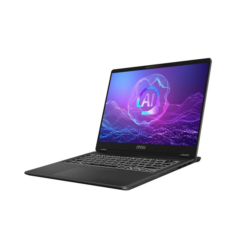 MSI Prestige 14 AI+ Evo C2VMG-002FR Copilot+ PC Intel Core Ultra 7 258V Ordinateur portable 35,6 cm (14") 2.8K 32 Go LPDDR5x-SDRAM 1 To SSD Wi-Fi 7 (802.11be) Windows 11 Pro Gris