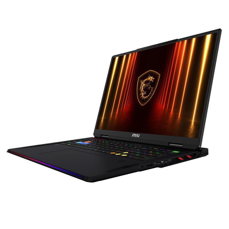 MSI Raider A18 HX A9WJG-009FR AMD Ryzen? 9 9955HX3D Ordinateur portable 45,7 cm (18") UHD+ 64 Go DDR5-SDRAM 2 To SSD NVIDIA GeForce RTX 5090 Wi-Fi 7 (802.11be) Windows 11 Pro Français Noir