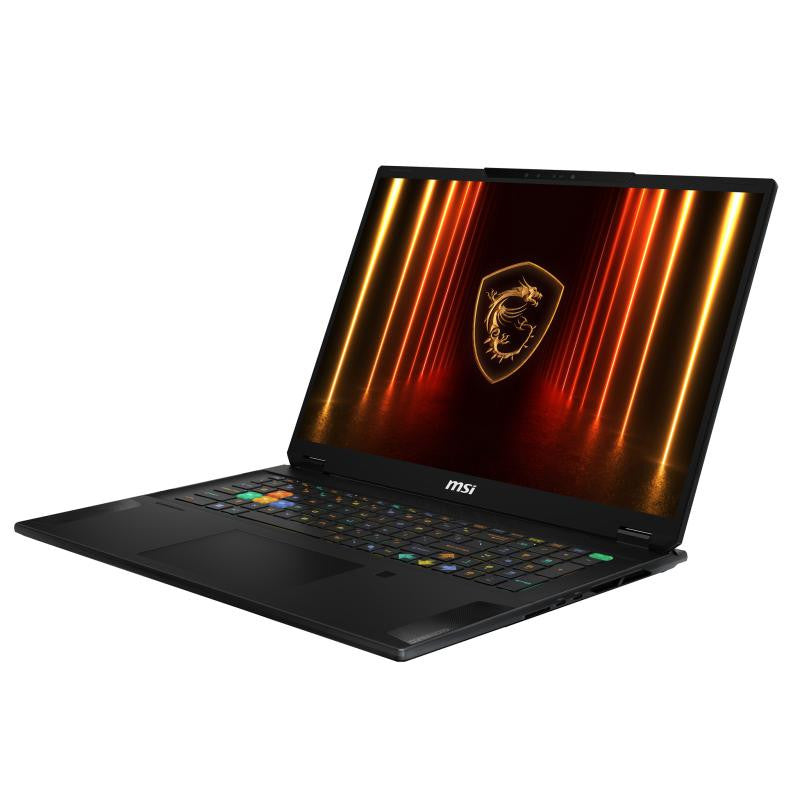 MSI Stealth A18 AI+ A3XWHG-005FR Copilot+ PC AMD Ryzen AI 9 HX 370 Ordinateur portable 45,7 cm (18") Quad HD+ 32 Go DDR5-SDRAM 2 To SSD NVIDIA GeForce RTX 5070 Ti Wi-Fi 7 (802.11be) Windows 11 Pro Français Noir