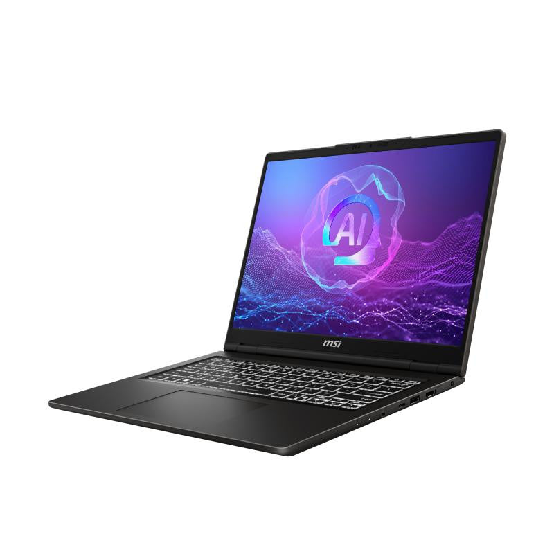 MSI Venture A14 AI+ A3HMG-011FR AMD Ryzen AI 5 340 Ordinateur portable 35,6 cm (14") 2.8K 16 Go DDR5-SDRAM 512 Go SSD Wi-Fi 6E (802.11ax) Windows 11 Home Gris