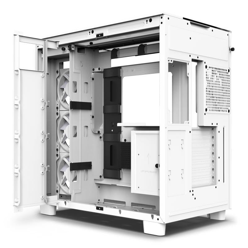 Boitier Moyen Tour ATX NZXT H9 Elite RGB avec panneaux vitrés (Blanc)