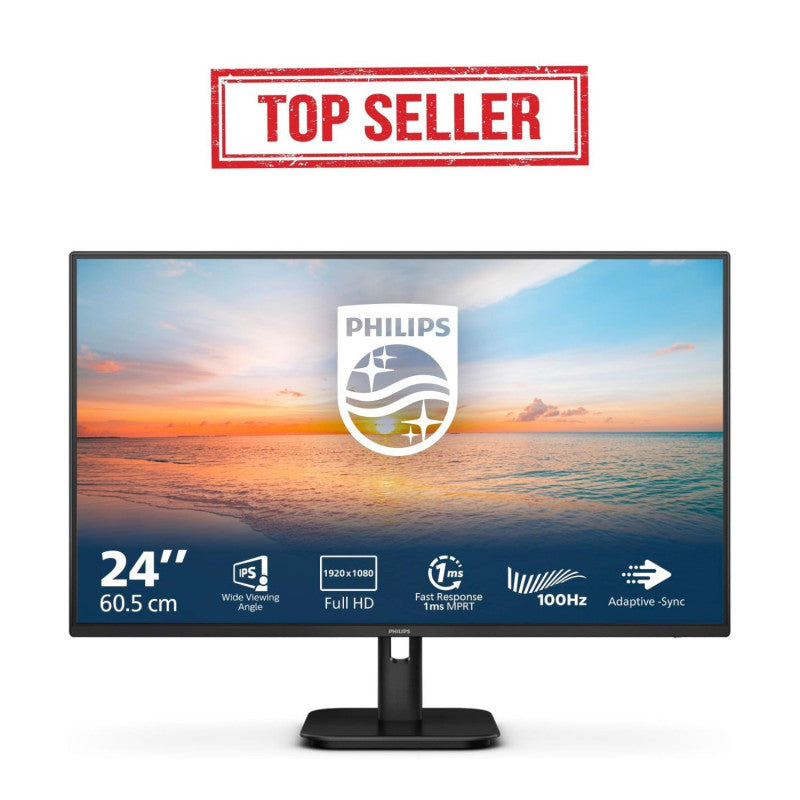 Philips 1000 series 24E1N1100A/00 écran plat de PC 60,5 cm (23.8") 1920 x 1080 pixels Full HD LCD Noir