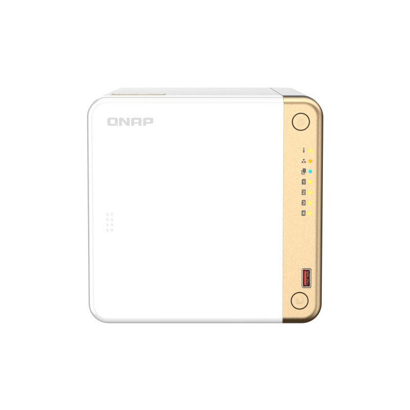 QNAP TS-462-2G serveur de stockage NAS Tower Intel® Celeron® N4505 2 Go DDR4 0 To QNAP QTS Blanc