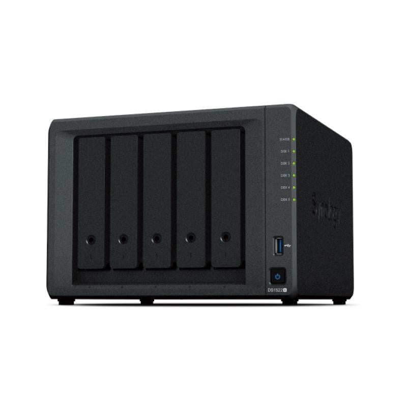 Stockage en Réseau NAS Synology DS1522+ Noir AMD Ryzen R1600