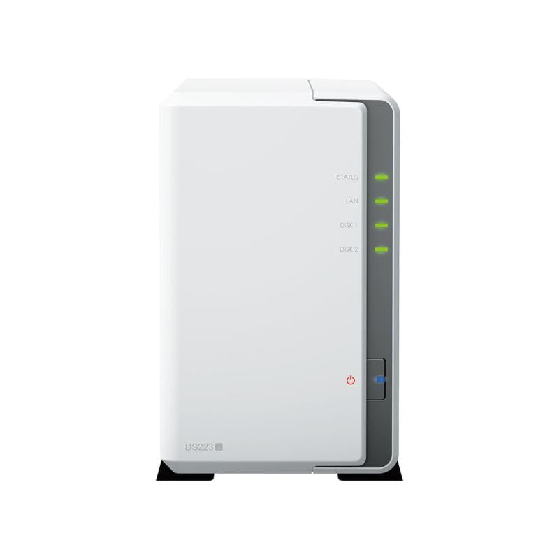 Synology Disk Station DS223J - Serveur NAS - SATA 6Gb/s - RAID 0, 1, JBOD - RAM 1 Go - Gigabit Ethernet - iSCSI support