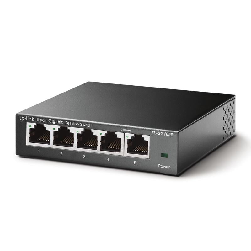 TP-Link TL-SG105S - Switch de bureau 5 ports Gigabit - Boîtier métal