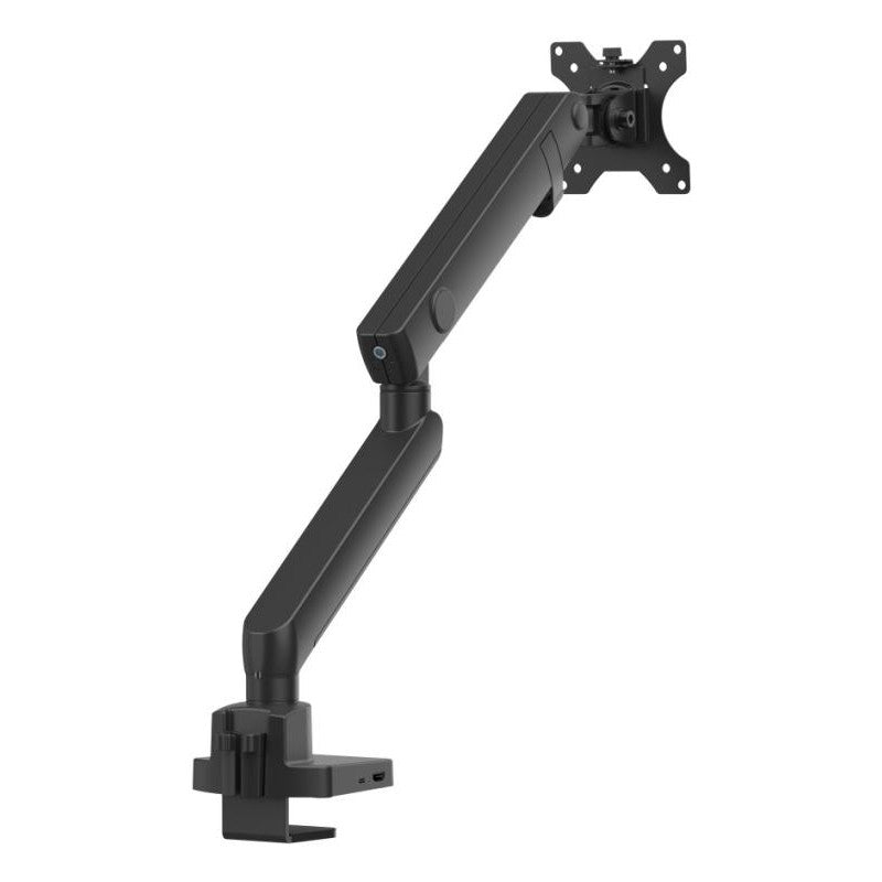Urban Factory FLEXEE Single Pro - Kit de montage (bras articulé) - pour Écran LCD - ergonomique, avec station d'accueil - acier, aluminium, plastique - noir - Taille d'écran : 17"-32" - montrable sur bureau