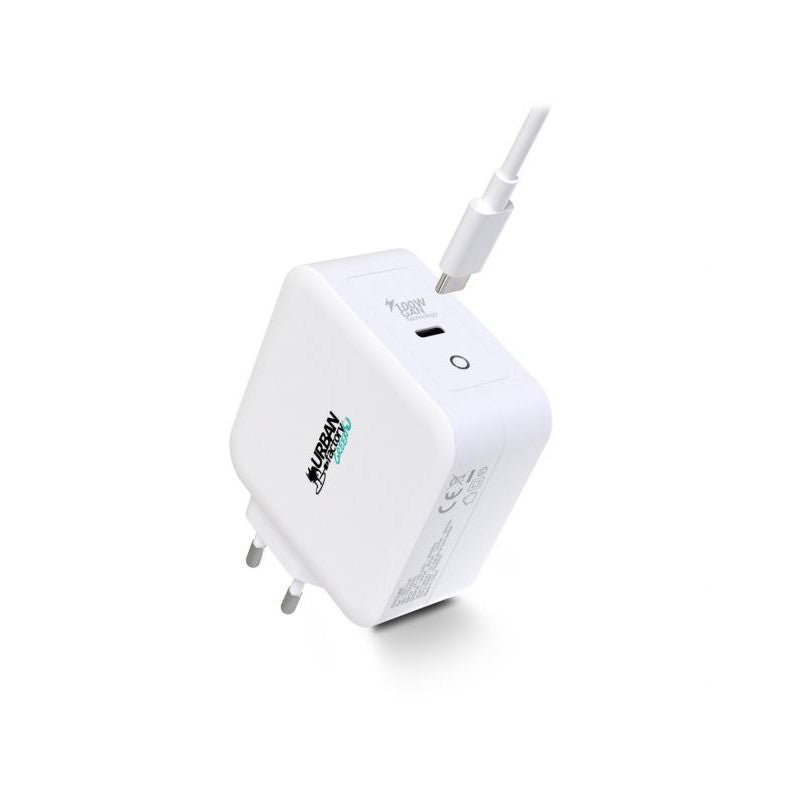 Urban Factory CYCLEE - Adaptateur secteur - éco-conçu - 100 Watt - blanc