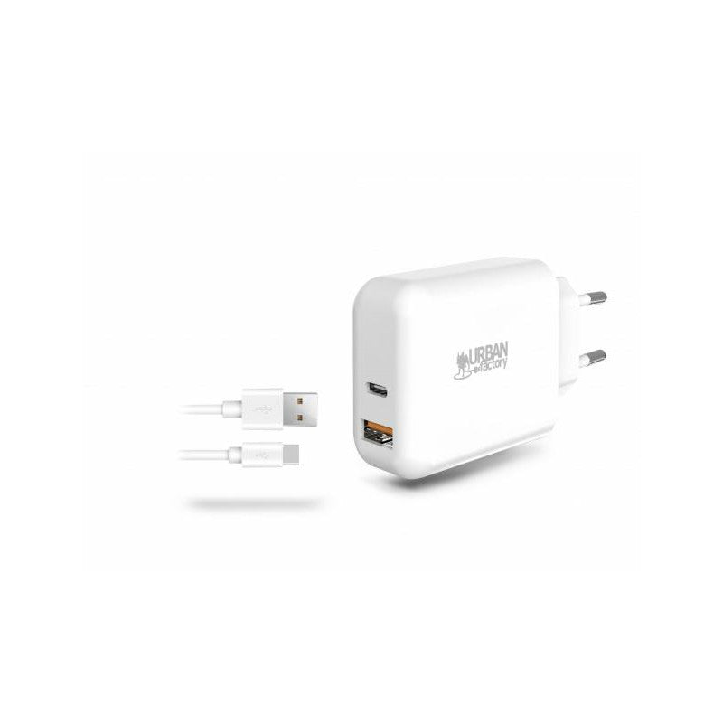 Urban Factory POWEE - Adaptateur secteur - AC - 45 Watt - blanc laqué