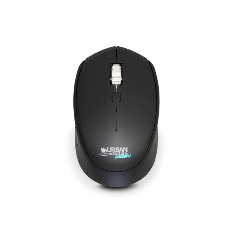 Urban Factory - Souris - 3 boutons - sans fil - 2.4 GHz - récepteur sans fil USB - noir