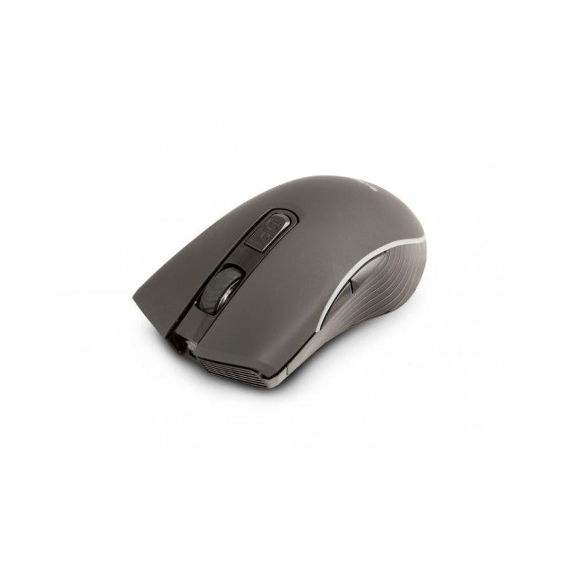 Urban Factory Onlee - Souris - droitiers et gauchers - optique - 6 boutons - sans fil - 2.4 GHz, Bluetooth 5.0 - récepteur sans fil USB - noir