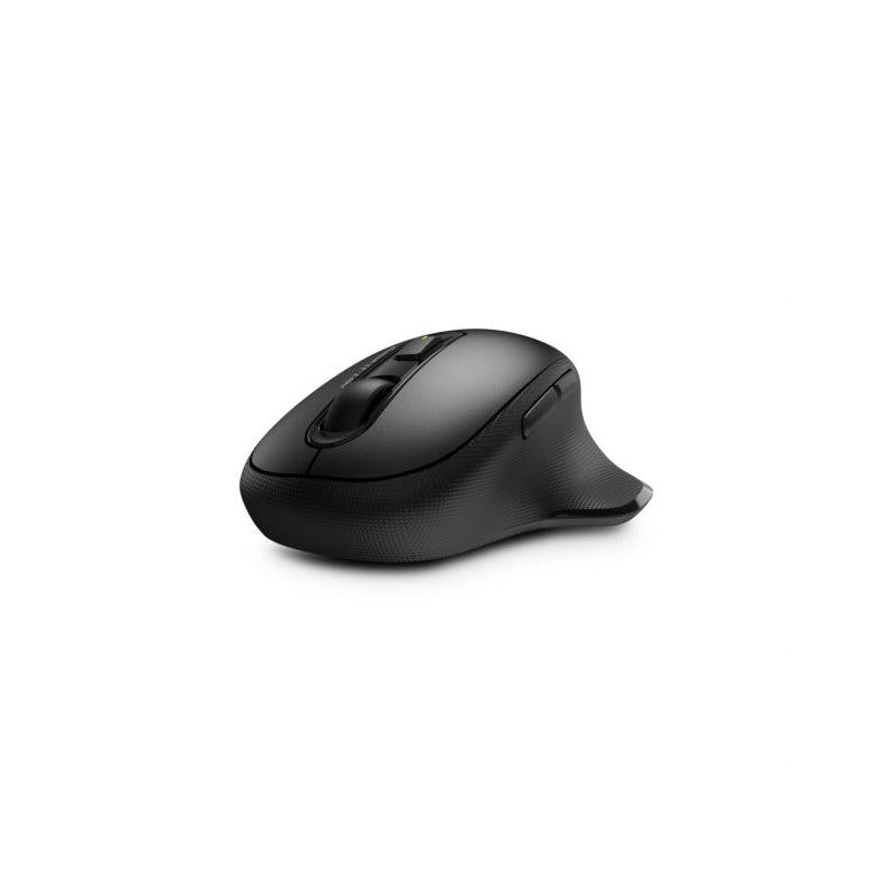 Souris Bluetooth 5.0 et sans fil en 2,4Ghz - Forme ergonomique - Souris à 6 boutons (Boutons latéraux "suivant" et précédent") - Prise USB-C pour la recharge d ela batterie intégrée de 500mAh - Câble de recharge USB-A vers USB-C - Indicateur LED de connex