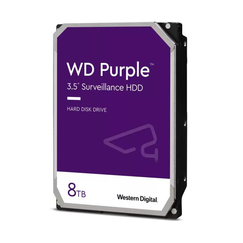 WD Purple WD85PURZ - Disque dur - 8 To - interne - 3.5" - SATA 6Gb/s - 5640 tours/min - mémoire tampon : 256 Mo