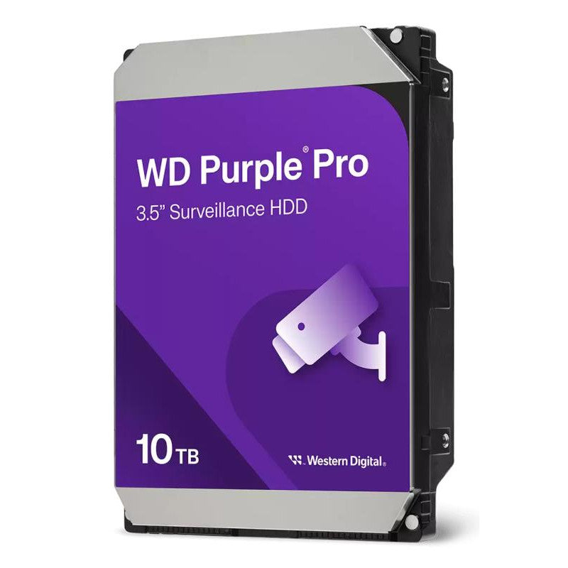 WD Purple Pro WD102PURP - Disque dur - 10 To - interne - 3.5" - SATA 6Gb/s - 7200 tours/min - mémoire tampon : 512 Mo