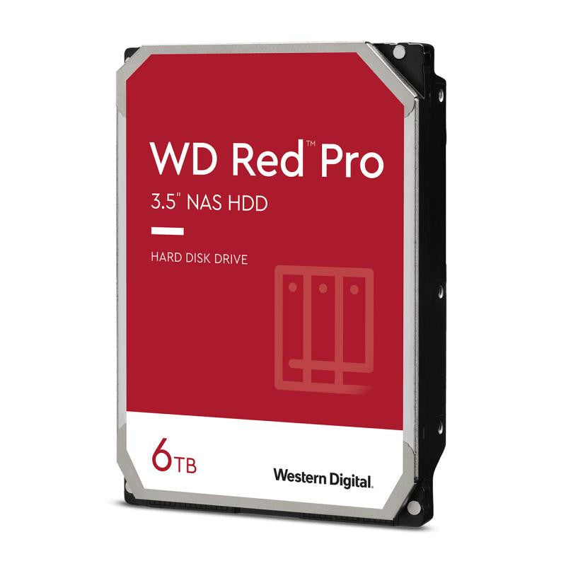 WD Red Pro WD6005FFBX - Disque dur - 6 To - interne - 3.5" - SATA 6Gb/s - 7200 tours/min - mémoire tampon : 256 Mo