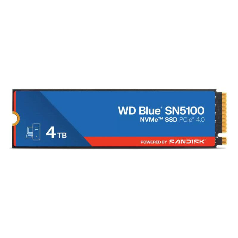 WD Blue SN5100 - SSD - 4 To - interne - M.2 2280 - PCIe 4.0 x4 (NVMe)
